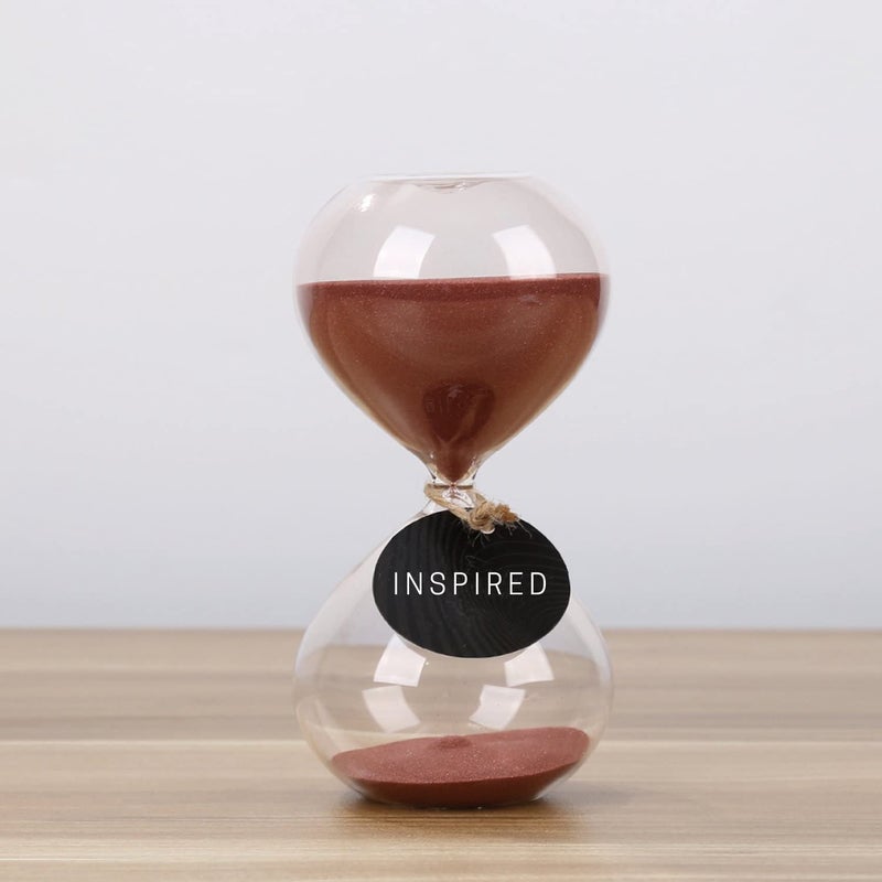 SWISSELITE Puff Sand Timer, Hourglass Sand Timers, Inspired Glass for Home, Desk, Office Decor - Image 4